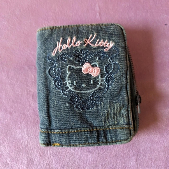 Hello Kitty Handbags - Hello kitty denim wallet